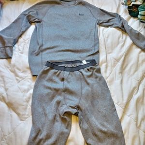 REI great sweat pants and sweater